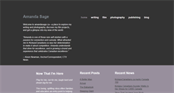 Desktop Screenshot of amandasage.ca